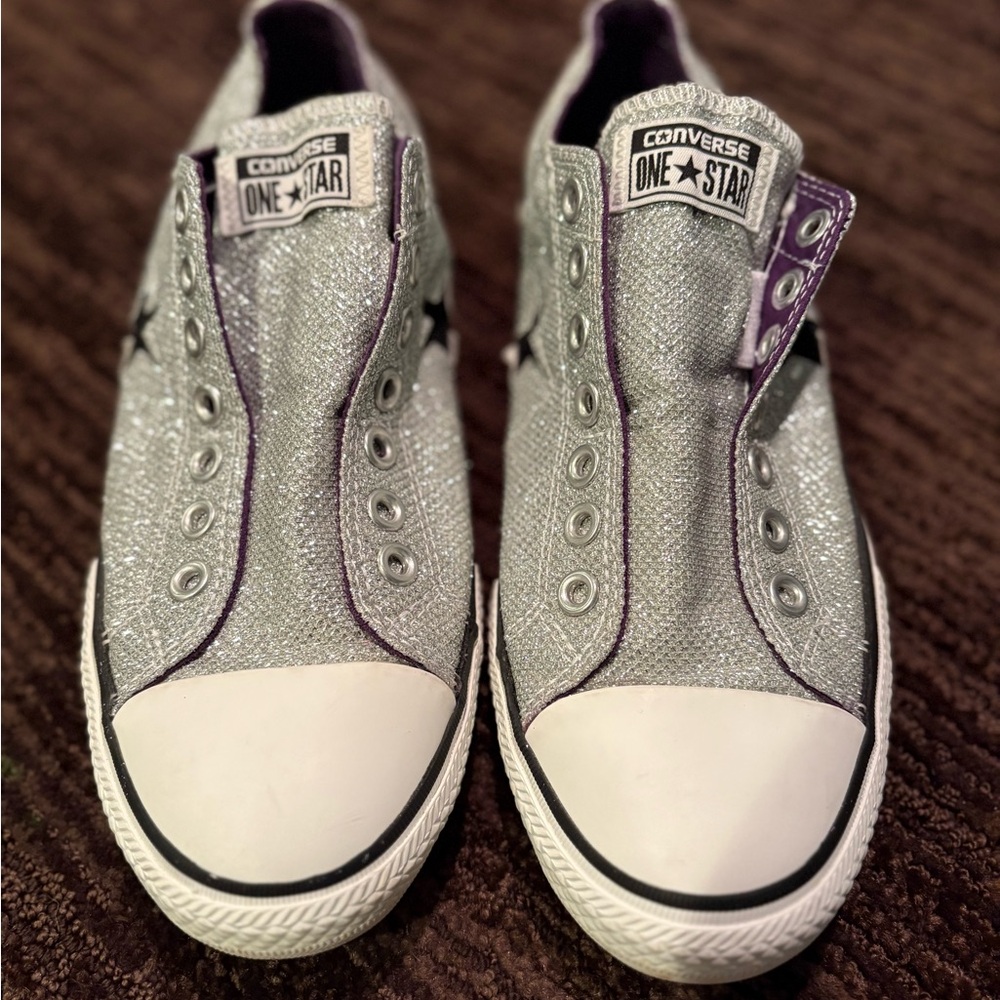 Converse One Star Glitter Sneakers